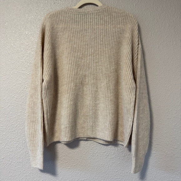 NWOT Jenni Kayne Hayes Cardigan Sand M Neutral Chunky Knit Minimalist - Picture 9 of 9